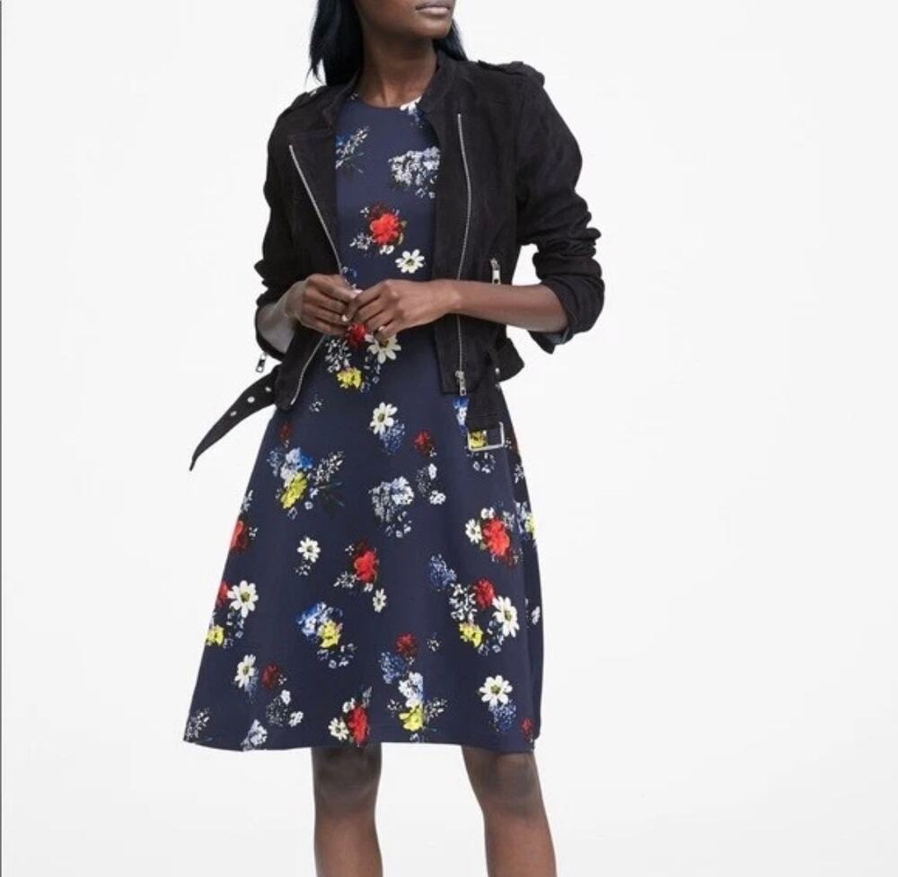 Banana Republic Floral  Multicolor Sleeveless Dress Size 00